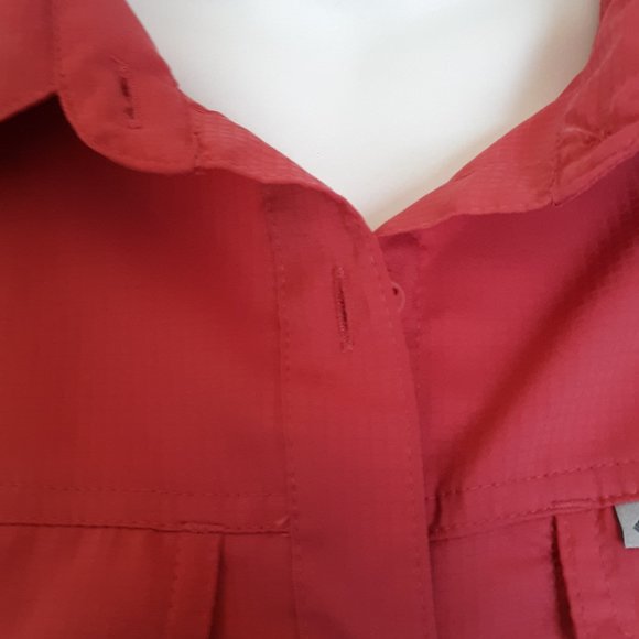 Columbia Pink Omni Shade Short Sleeve Shirt - Picture 10 of 14